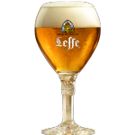 Leffe Blonde vom Faß beim Globetrotter Krefeld