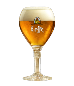 Leffe Blonde vom Faß beim Globetrotter Krefeld